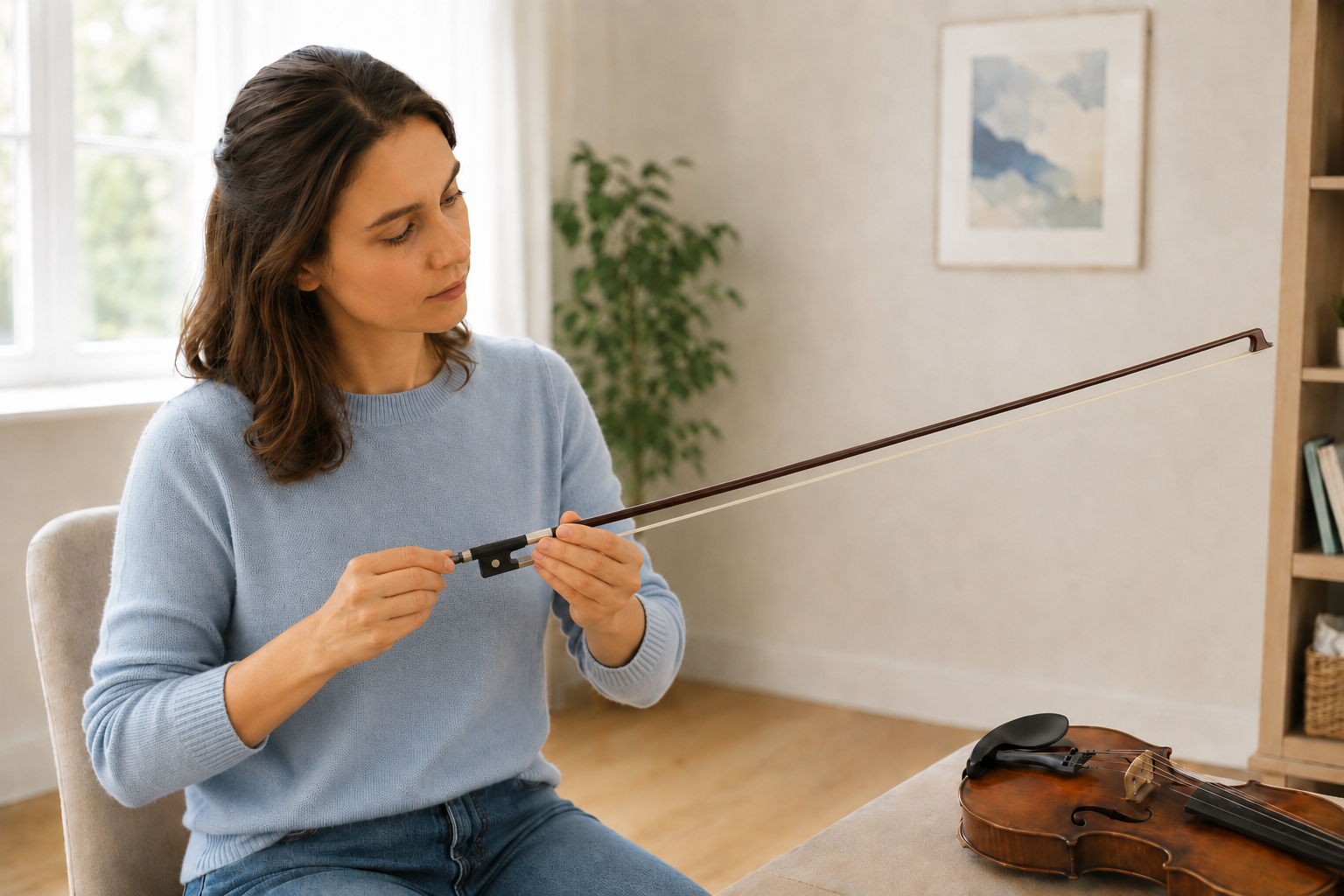How Tight Should a Violin Bow Be? A Simple Guide for Beginners